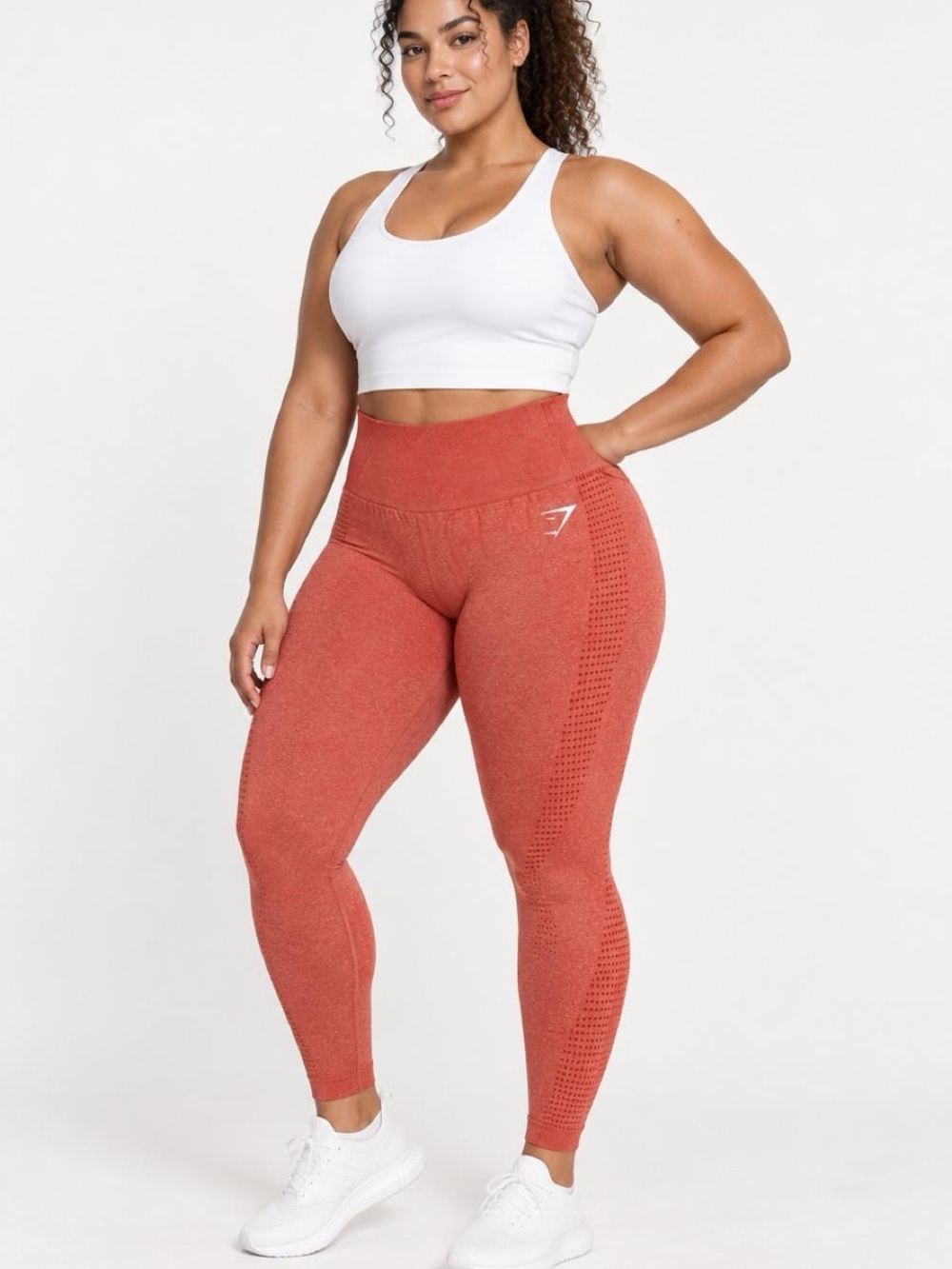 Gymshark Energy+ Seamless Coral Red Leggings XL